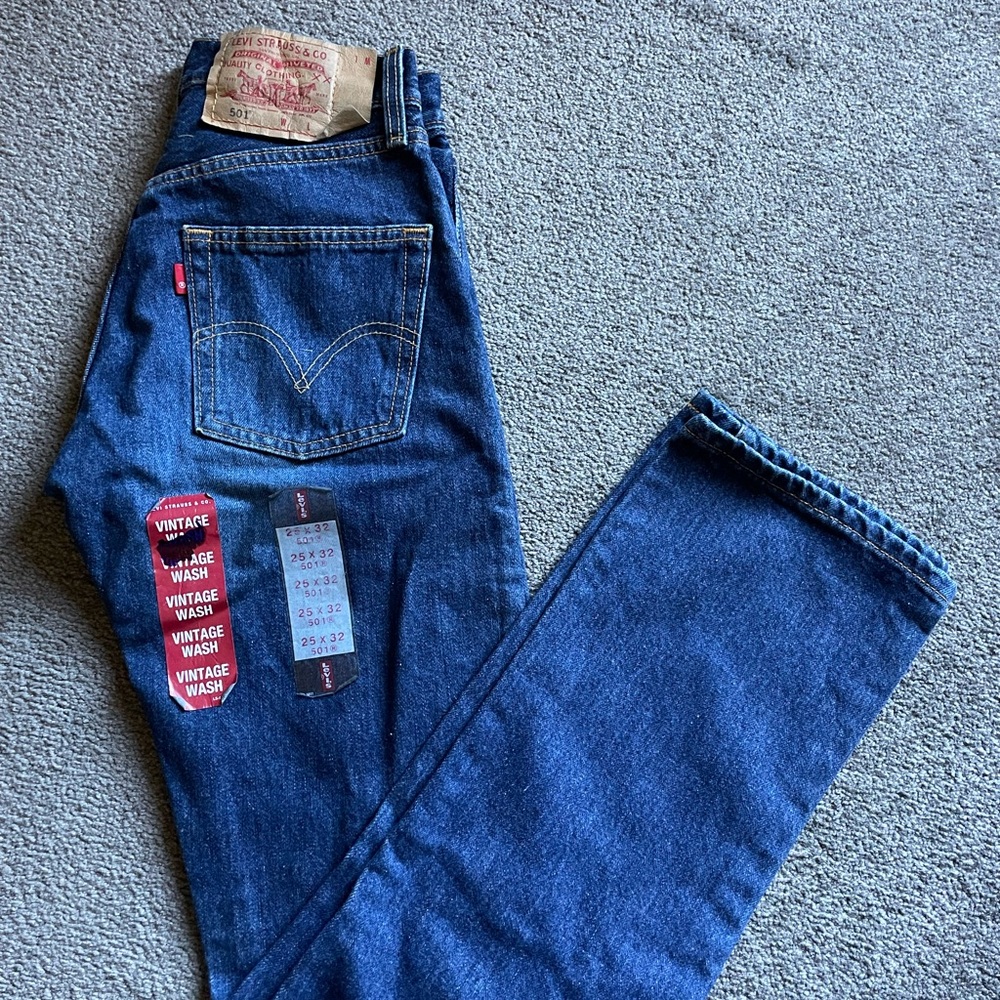 Levi's Blue Straight Leg Jeans